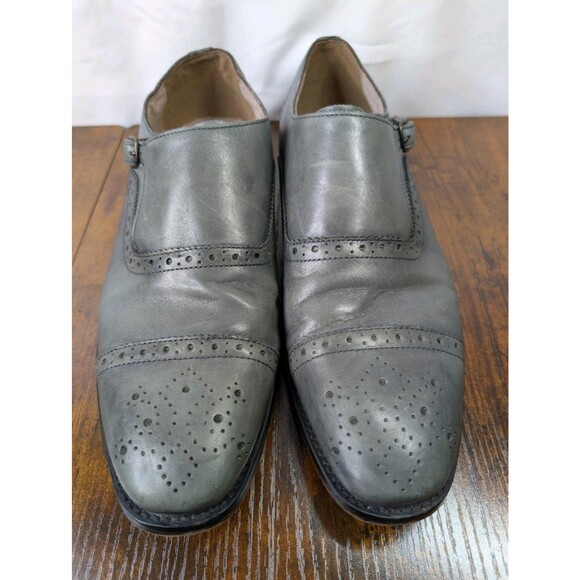 Banana Republic Monk Strap Oxford Dress Shoes Cap Toe Steel  display picture 3